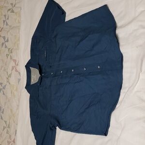 Eddie Bauer short sleeve button shirt L